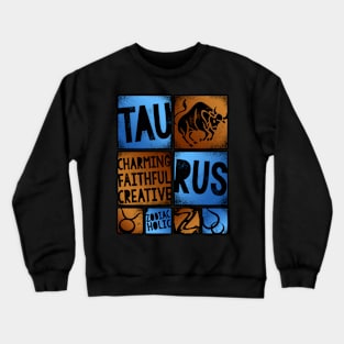 Zodiac TAURUS Graffiti Box Series Crewneck Sweatshirt